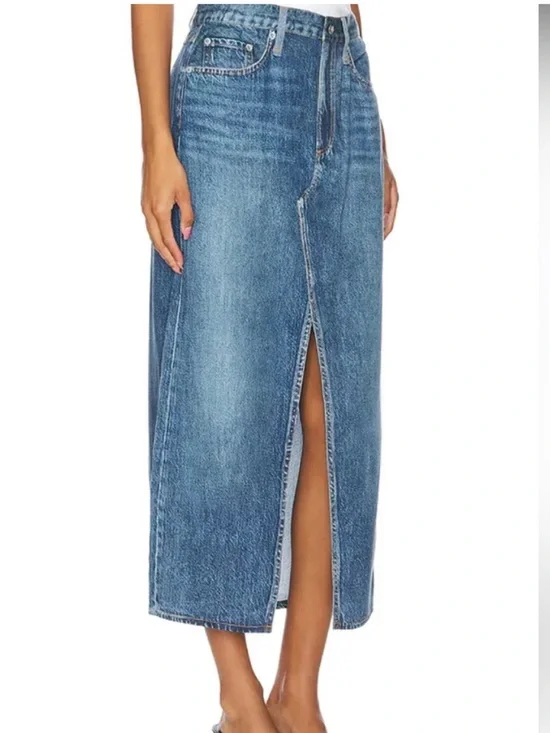 Rag & Bone Liquid Miramar Clara Midi Skirt- Size 26- Like New - Picture 3 of 15